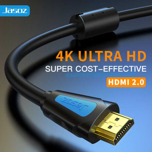 Cáp HDMI Jasoz A118 Đầu Cáp Mạ Vàng Chống Oxy Hoá Hỗ trợ 4K 1 Cáp HDMI Jasoz A118 T-A251 T-A217 T-A218 T-A219 T-A220 T-A221 T-A222 T-A223 T-A224 T-A225 Đầu Mạ Vàng Hỗ Trợ 4K@60Hz