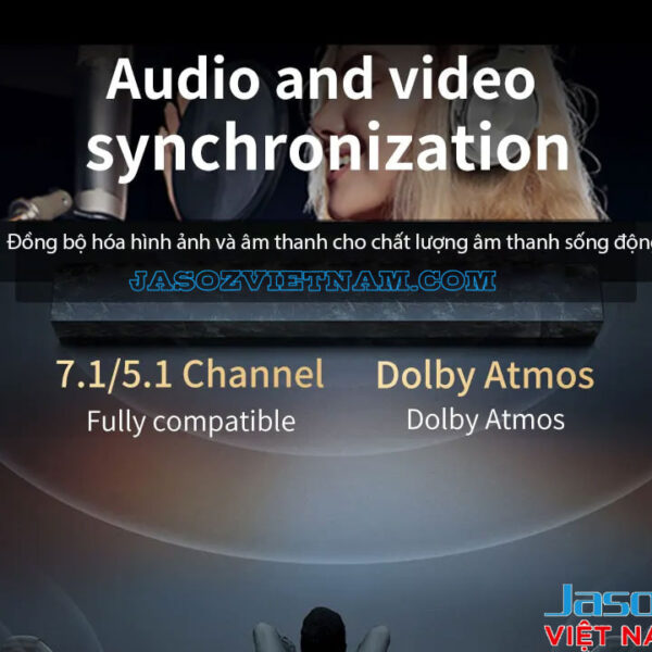 Dây HDMI Jasoz A131 – Đồng bộ hình ảnh và âm thanh, hỗ trợ Dolby Atmos, âm thanh 7.1/5.1 kênh – Dùng cho T-A280 T-A282 T-A283 T-A285 T-A287 T-A288