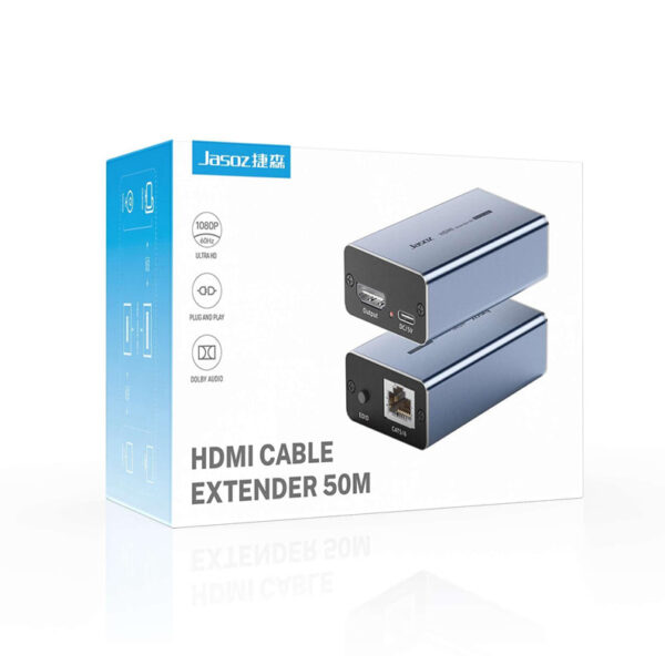 Hộp bộ chuyển HDMI qua LAN 50M Jasoz T-G188 hỗ trợ Full HD 1080p