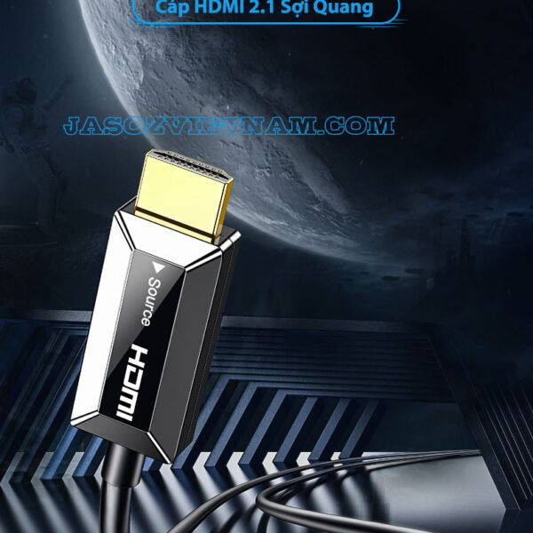 Cáp HDMI 2.1 sợi quang Jasoz A133 hỗ trợ độ phân giải 8K Ultra