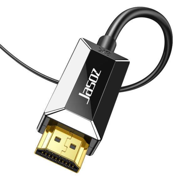 Đầu cáp HDMI 2.1 sợi quang Jasoz A133 mạ vàng, hỗ trợ 8K 60Hz, HDR, eARC