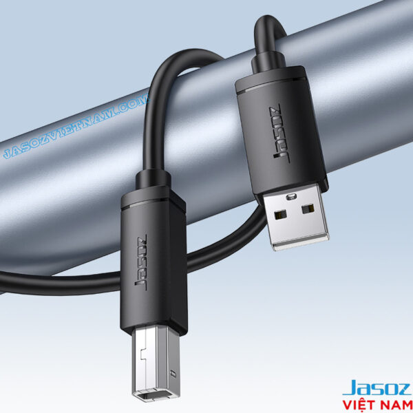 Cáp máy in USB 2.0 Jasoz D105 đầu AM-BM chống nhiễu, lõi đồng bền bỉ