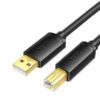 Cáp máy in Jasoz D105 USB 2.0 AM-BM đầu mạ vàng chống oxy hóa, chống nhiễu, tốc độ 480Mbps, chiều dài 8M 10M