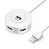 Hub USB 2.0 4 Cổng Dài 1.5M Jasoz T-F125 13 Hub USB 2.0 Jasoz F101 màu trắng – Bộ chia 4 cổng tốc độ 480Mbps