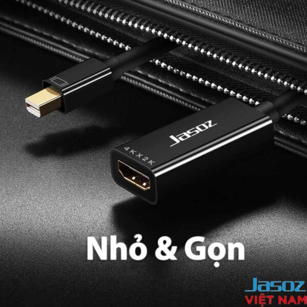 Bộ chuyển Mini Displayport sang HDMI Jasoz T-G109 nhỏ gọn dễ mang theo