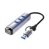 Bộ Chuyển USB Sang LAN 1Gbps Kèm 3 Cổng USB 3.0 Vỏ Nhôm Cao Cấp Jasoz T-F136 ( Dual USB 3.0 + USB-C ) 11 F114 Bộ Chuyển USB Sang LAN 1Gbps Kèm 3 Cổng USB 3.0 Vỏ Nhôm Jasoz T-F136 Dual USB-A USB-C