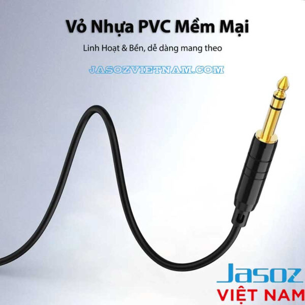 Cáp Audio 3.5mm Jasoz C103 - Dây loa stereo 2 đầu 3.5mm mạ vàng - Vỏ nhựa PVC mềm mại, linh hoạt, bền bỉ - SKU T-C127, T-C130, T-C131, T-C133, T-C135