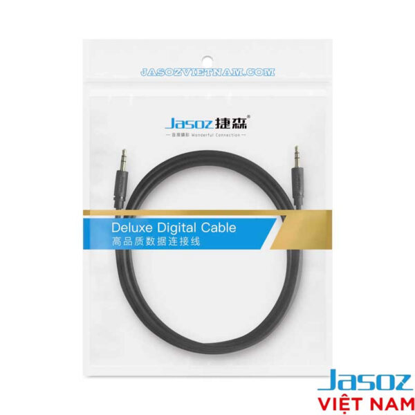 Cáp Audio 3.5mm Jasoz C103 - Bao bì đóng gói chính hãng Deluxe Digital Cable - SKU T-C127, T-C130, T-C131, T-C133, T-C135