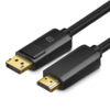 Jasoz A121 – Cáp Displayport Sang HDMI 4K@30Hz – Hỗ Trợ 1 Chiều – Model A121 – SKU T-A381 (1M), T-A230 (1.5M), T-A231 (2M), T-A232 (3M), T-A233 (5M) – Chipset TI149 USA – Đầu cáp mạ vàng
