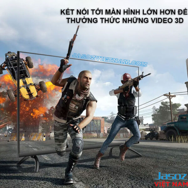 Cáp Chuyển Displayport Sang HDMI Hỗ Trợ 4K@30Hz Jasoz A121 ( Không Chuyển Ngược Lại ) 4 Jasoz A121 – Cáp Displayport sang HDMI 4K@30Hz – Kết nối màn hình lớn, hỗ trợ video 3D sống động cho gaming và phim ảnh