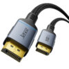 Cáp Displayport 16K@60Hz / 8K@120Hz / 4K@240Hz / FHD 360Hz Băng Thông 80Gbps Cao Cấp Bọc Dù Đầu Cáp Mạ Vàng Jasoz A141 11 Cáp Displayport Jasoz A141 DP 2.1 bọc dù chống nhiễu – Hỗ trợ 16K@60Hz, 8K@120Hz, 4K@240Hz, FHD@360Hz – Băng thông 80Gbps – Đầu cáp hợp kim nhôm mạ vàng – SKU T-A376, T-A408, T-A377, T-A378