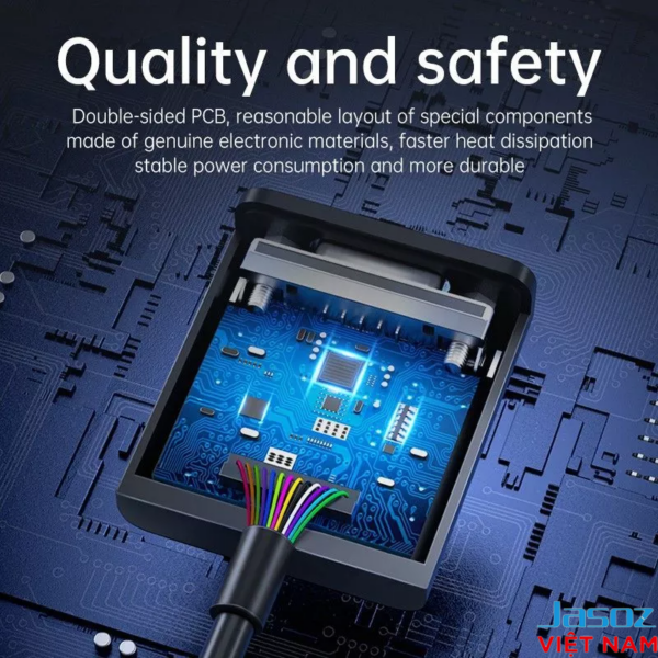 Bo mạch kép PCB cáp Displayport to VGA Jasoz T-G107 chất lượng cao, tản nhiệt nhanh, bền bỉ