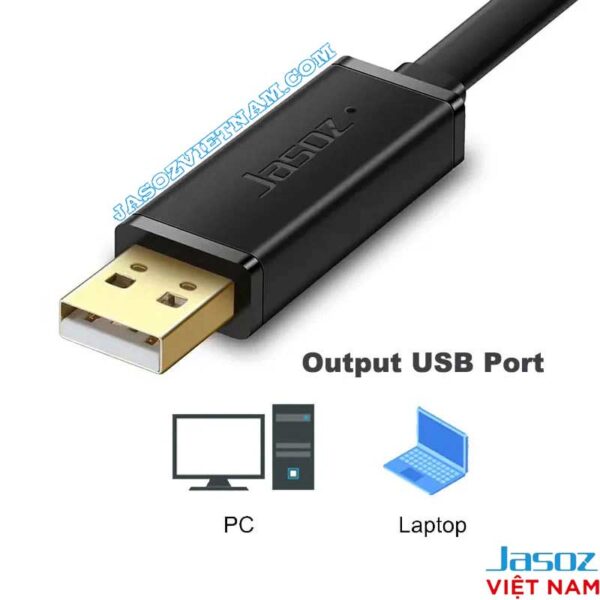 Cáp lập trình Console USB to RJ45 Jasoz T-D163 đầu USB Output kết nối PC Laptop
