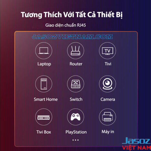 Cáp Mạng CAT7 FTP Đúc Sẵn 2 Đầu Mạ Vàng Bọc Nhôm Jasoz E106 3 Cáp mạng CAT6 FTP Jasoz E105 đầu bọc nhôm mạ vàng, tương thích Laptop, Router, Tivi, Smart Home, Switch, Camera, Tivi Box, PlayStation, Máy in – SKU T-E139 0.5M đến T-E147 20M