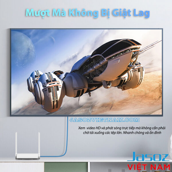 Cáp Mạng CAT 6 Bấm Sẵn 2 Đầu Jasoz E102 7 Cáp mạng Cat 6 Jasoz E102 truyền tải Gigabit 1000Mbps, xem video HD, stream trực tiếp mượt mà không giật lag. SKU: T-E112 0.5M, T-E113 1M, T-E114 1.5M, T-E115 2M, T-E116 3M, T-E117 5M, T-E118 10M, T-E119 15M, T-E120 20M, T-E272 25M, T-E273 30M.
