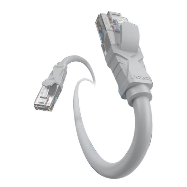 Dây cáp mạng Cat 5E Jasoz E103 đúc sẵn 2 đầu RJ45, lõi đồng nguyên chất 28AWG, đầu mạ vàng 1U, dây mềm dẻo dễ uốn. SKU: T-E122 1M, T-E123 1.5M, T-E124 2M, T-E125 3M, T-E126 5M, T-E127 10M, T-E128 15M, T-E129 20M.