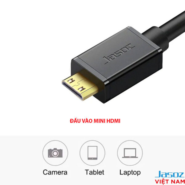 Cáp Chuyển Mini HDMI Sang HDMI Hỗ Trợ 4K Jasoz A108