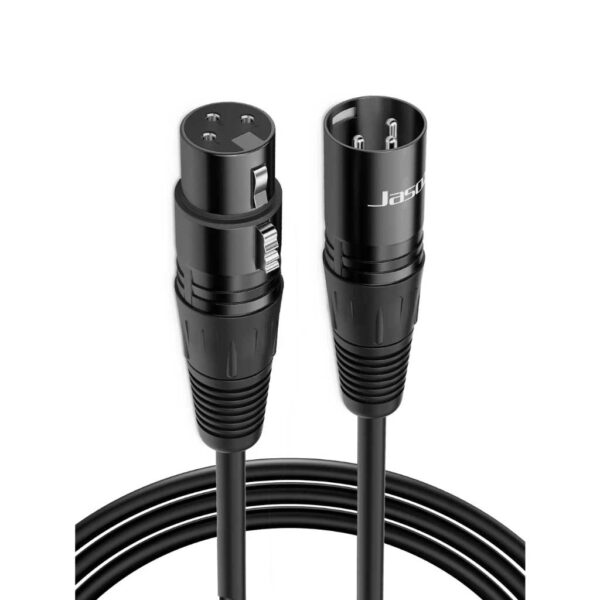 Cáp Nối Dài Canon Mono XLR Male to XLR Female Jasoz C107 1 Cáp nối dài Canon XLR Male to XLR Female 3 Pin Jasoz C107 – đầu đúc phun/mạ niken có chốt khóa, dây đồng 26AWG OD 6.5mm, vỏ PVC – SKU T-C177 1M, T-C178 1.5M, T-C179 2M, T-C180 3M, T-C181 5M