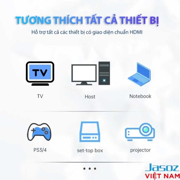 Cáp Nối Dài HDMI Hỗ Trợ 4K Jasoz A113 4 Cáp HDMI Nối Dài Hỗ Trợ Jasoz A113