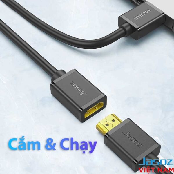 Cáp Nối Dài HDMI Hỗ Trợ 4K Jasoz A113 2 Cáp HDMI Nối Dài Hỗ Trợ Jasoz A113