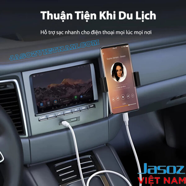 Cáp Sạc USB-C to USB-C Hỗ Trợ Sạc PD 100W Jasoz D122 6 Cáp Jasoz D122 USB-C to USB-C PD 100W Sạc Nhanh Cho Điện Thoại Trên Ô Tô - SKU T-D217 1M, T-D218 1.5M, T-D219 2M