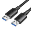 Cáp USB 3.0 hai đầu đực Jasoz D118 tốc độ 5Gbps – SKU T-D193 0.5M, T-D194 1M, T-D195 1.5M, T-D196 2M, T-D197 3M, lõi đồng, đầu mạ Niken, màu đen