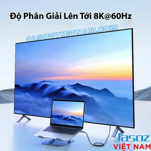 Cáp USB4 USB-C to USB-C Hỗ Trợ 8K@60Hz, Truyền Dữ Liệu 40Gbps, Sạc 240W Cao Cấp Jasoz D119 14 Cáp USB4 Jasoz D119 USB-C to USB-C hỗ trợ 8K@60Hz, truyền dữ liệu 40Gbps, sạc nhanh PD 240W – các SKU T-D200 0.5M, T-D201 1M, T-D202 1.2M, T-D215 1.5M, T-D203 2M