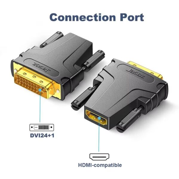 Cổng kết nối đầu chuyển DVI 24+1 sang HDMI 2 chiều Jasoz T-G156
