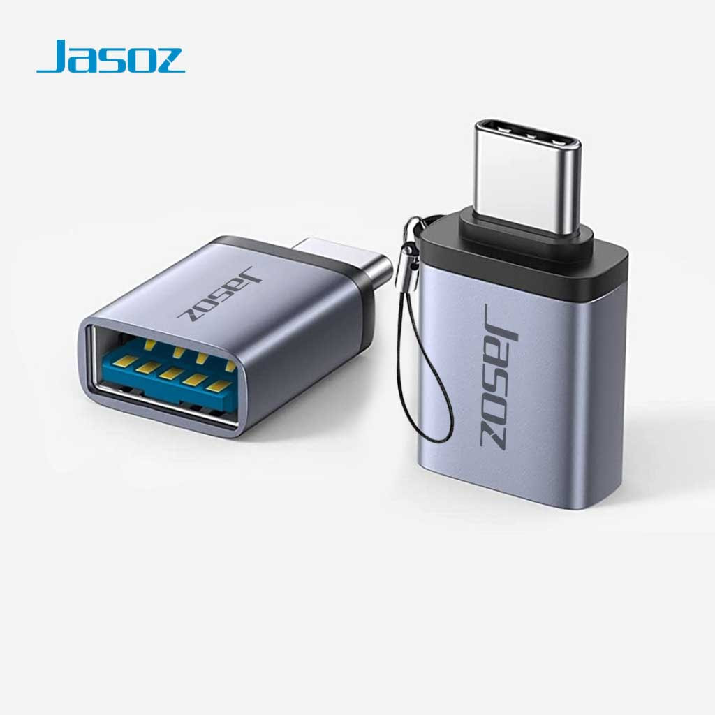 Jasoz T-G162 – Đầu OTG USB-C sang USB 3.0 vỏ nhôm hỗ trợ OTG tốc độ cao Đầu OTG USB-C sang USB 3.0 Jasoz T-G162 vỏ nhôm cao cấp, hỗ trợ OTG, truyền dữ liệu 5Gbps, dùng cho laptop, smartphone, ổ cứng ngoài