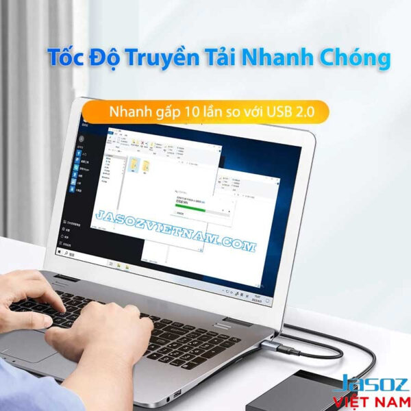 Đầu Chuyển USB 3.2 Gen 2 Sang USB Type C Tốc Độ 10Gbps Vỏ Nhôm Jasoz T-G174 4 Đầu chuyển USB 3.0 sang USB-C Jasoz T-G160 tốc độ truyền tải nhanh gấp 10 lần USB 2.0, hỗ trợ OTG và tai nghe