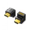 Đầu Nối HDMI Vuông Góc Male To Female Bẻ Lên Jasoz T-G153 3 Đầu nối HDMI vuông góc bẻ lên 90 độ Jasoz T-G153 hỗ trợ 4K/60Hz, đầu mạ vàng chống oxy hóa
