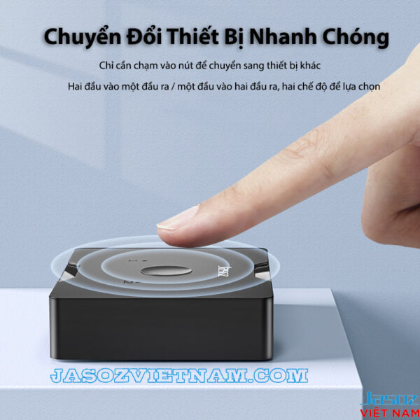 Chuyển đổi thiết bị nhanh chóng bằng nút bấm trên Bộ chia HDMI Jasoz T-G147 hỗ trợ 4K@60Hz