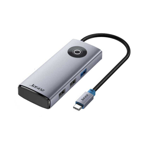 Hub USB-C Jasoz T-H121 HDMI 4K USB 3.0 USB 2.0 Sạc PD 100W Chính Hãng