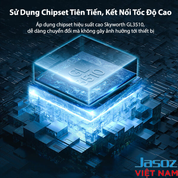 Hub USB 3.0 Jasoz F116 sử dụng chipset GL3510 hiệu suất cao, tốc độ 5Gbps, ổn định cho HDD SSD và thiết bị ngoại vi