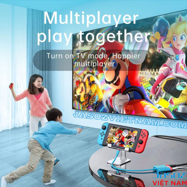 Hub USB Type C Sang HDMI 4K@30Hz +USB 3.0 +PD100W Jasoz T-H106 5 Hub USB Type C Jasoz T-H106 – HDMI 4K, USB 3.0 5Gbps, PD 100W – Kết nối điện thoại và USB