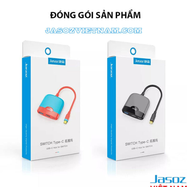 Hub USB Type C Sang HDMI 4K@30Hz +USB 3.0 +PD100W Jasoz T-H106 6 Đóng gói sản phẩm Hub USB-C Jasoz T-H106 – HDMI 4K, USB 3.0, PD 100W