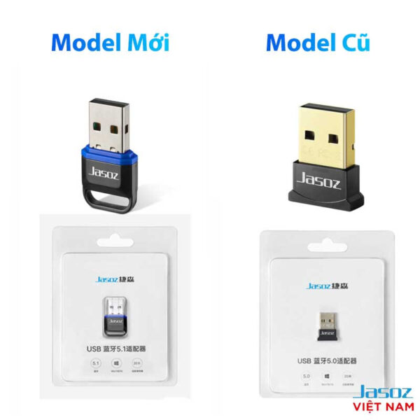 USB Thu Phát Bluetooth 5.1 Jasoz T-F127 Hỗ Trợ 5 Thiết Bị Kết Nối Cùng Lúc