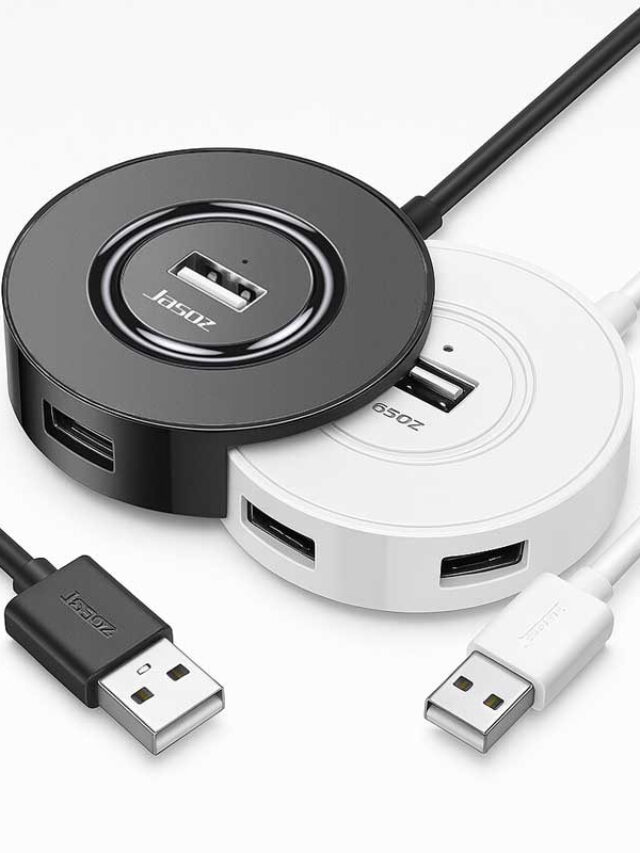 Jasoz F101 Bộ Chia USB Sang 4 Cổng USB 2.0 Hai Màu Đen Và Trắng
