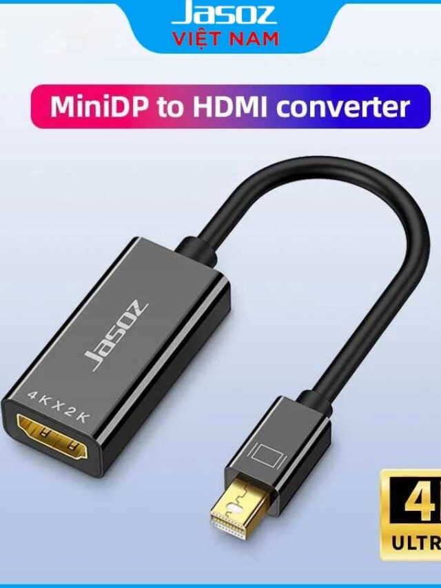 Jasoz T-G109 Bộ Chuyển Mini Displayport Sang HDMI Hỗ Trợ 4K