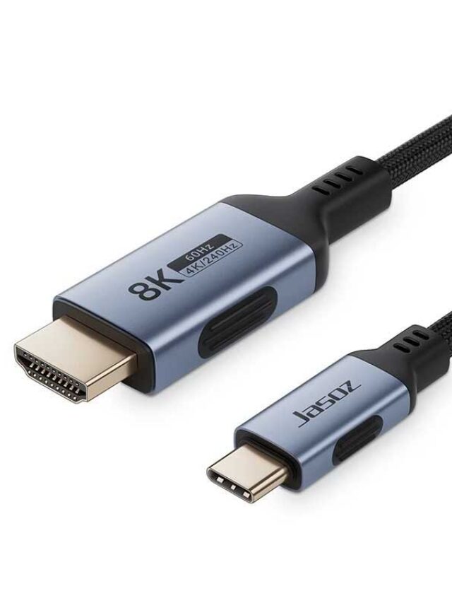 Jasoz H120 Cáp USB-C Sang HDMI Hỗ Trợ 8K@60Hz Vỏ Hợp Kim Nhôm Dây Bện Nylon Dài Từ 1.2M Đến 3M