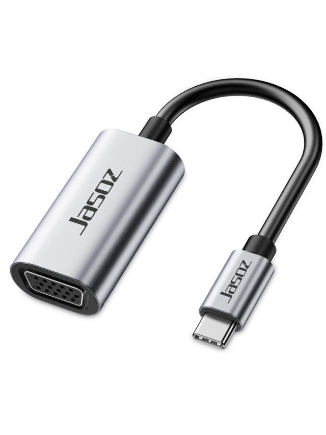 H104 Cáp Chuyển USB-C Sang VGA Vỏ Nhôm Jasoz T-H104
