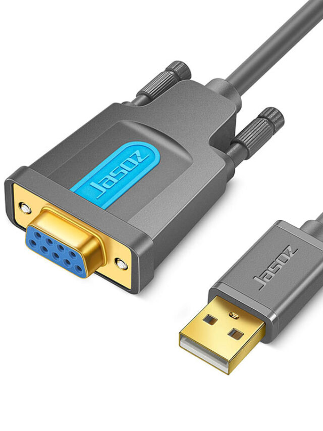 Jasoz T-I105 Cáp Chuyển USB Sang Cổng COM RS232 Âm Dài 1.5M