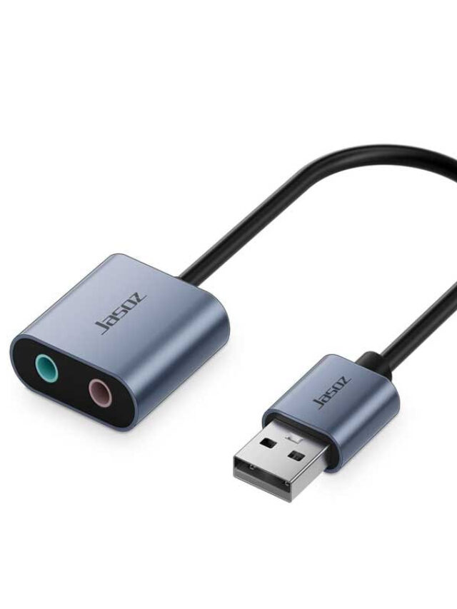 Jasoz T-G169 Cáp Chuyển USB Sound Loa + Mic Vỏ Nhôm