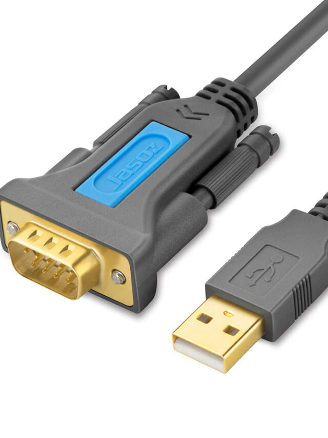 Jasoz I101 Cáp USB to COM RS232 DB9 Cổng Dương Chipset PL2303 Dài Từ 1M Đến 3M