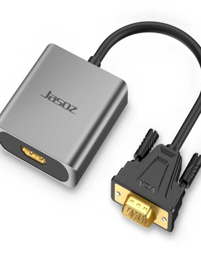 Jasoz T-G114 Cáp VGA Sang HDMI Vỏ Nhôm Có Audio