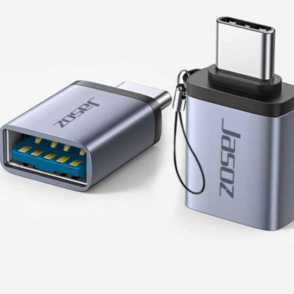 Đầu Chuyển OTG Type-C Sang USB 3.0 Female Jasoz T-G163 — Vỏ Nhôm Có Móc Treo 1 Đầu Type C Sang USB Hỗ Trợ OTG Vỏ Nhôm Jasoz T-G162