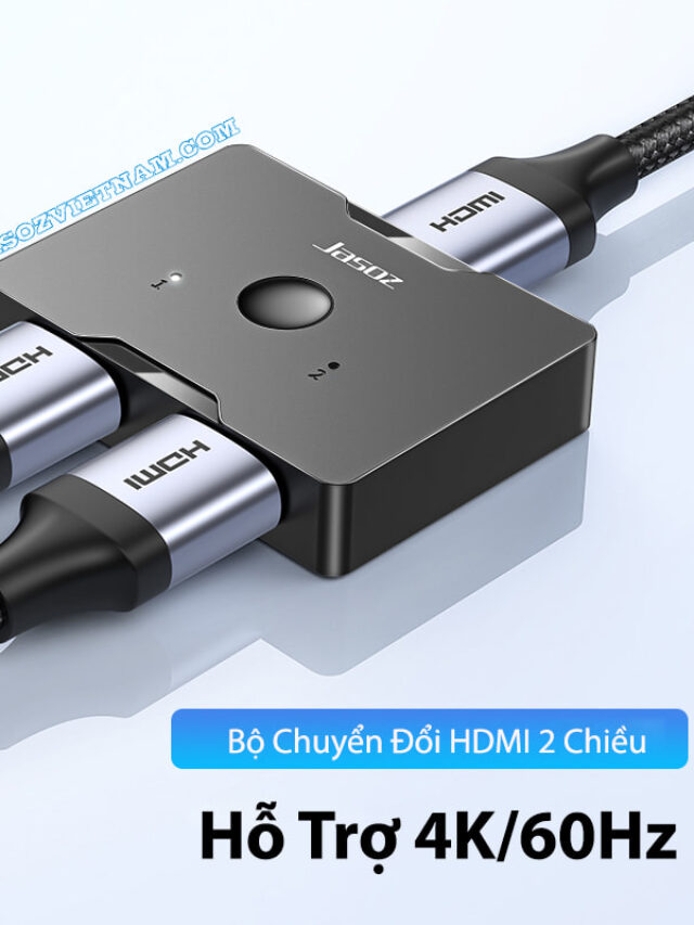 G128 Bộ Chia HDMI 1 Ra 2 Và 2 Vào 1 Hỗ Trợ 2 Chiều 4K@60Hz Jasoz T-G147