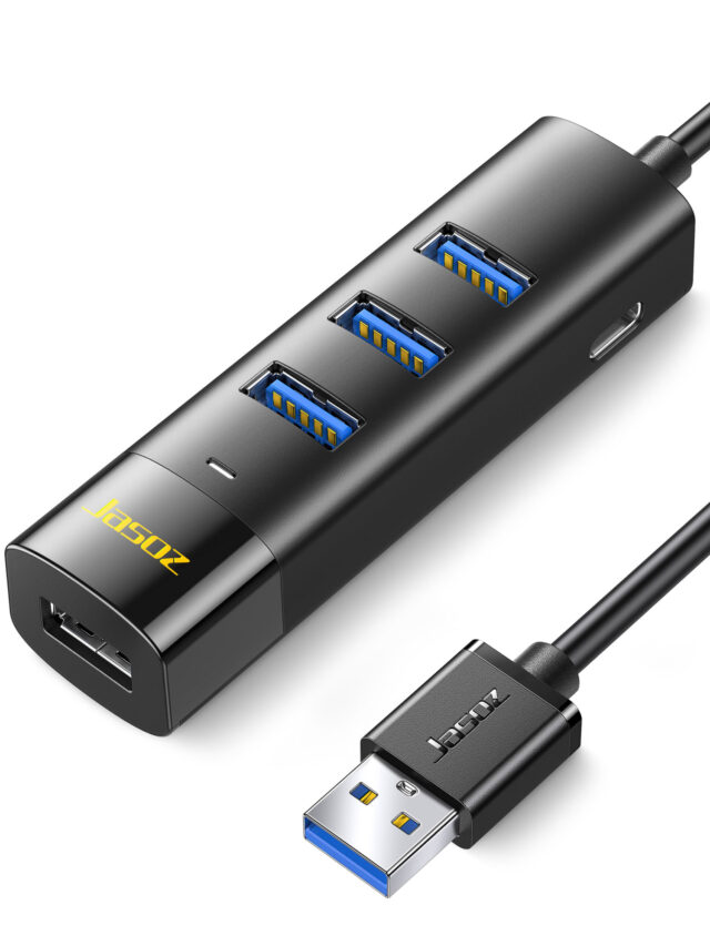 Jasoz F116 Hub Chia USB Sang 4 Cổng USB 3.0 Có Nguồn Phụ Dài Từ 0.3M Đến 1.5M