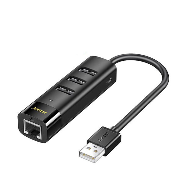 Bộ Chuyển USB To Lan 100Mbps Kèm 3 Cổng USB 2.0 Jasoz T-F116