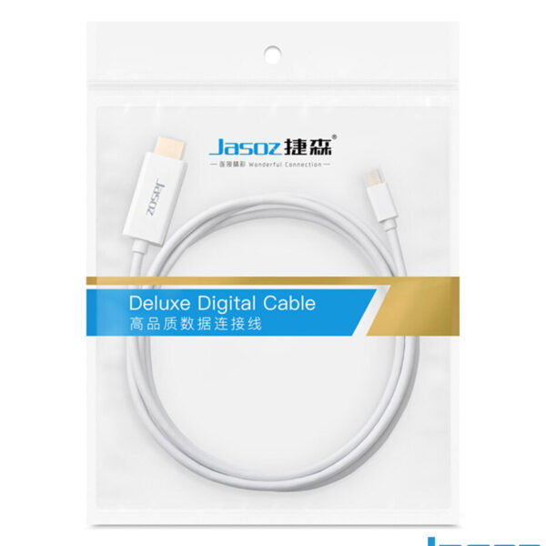 Cáp Mini DisplayPort to HDMI Dài 1.5M Jasoz G108 T-G110 7 Bao bì sản phẩm chính hãng Jasoz G108 – Cáp Mini DisplayPort to HDMI | SKU T-G110 1.5M, T-G111 2M, T-G112 3M